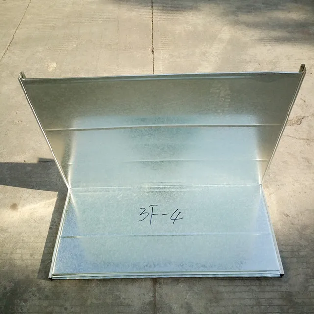competed price galvanized steel air duct semi--finished duct