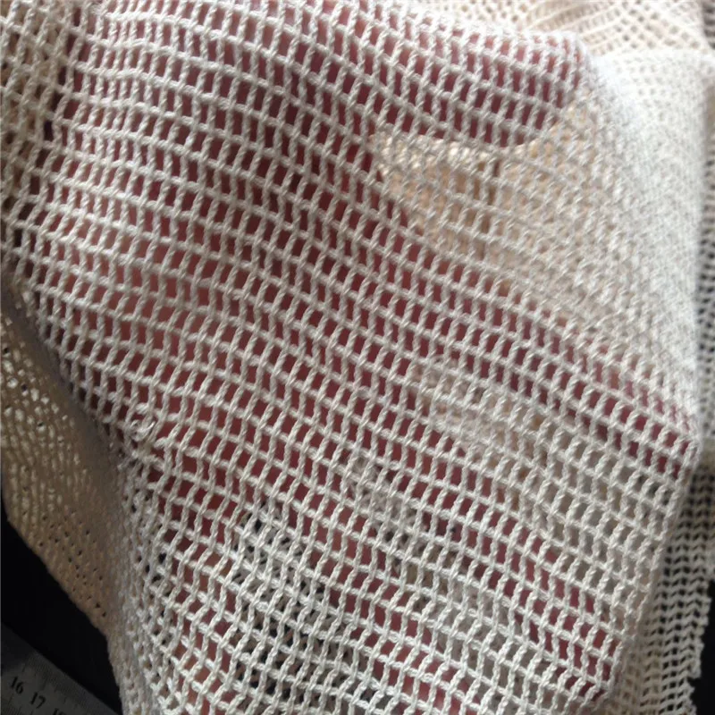 100% white cotton netting  mesh fabric