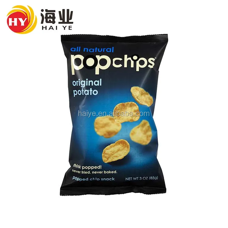 High Quality Snack Packaging Pouches Heat Seal Plastic Food Grade Package Bag For Plantain Chips