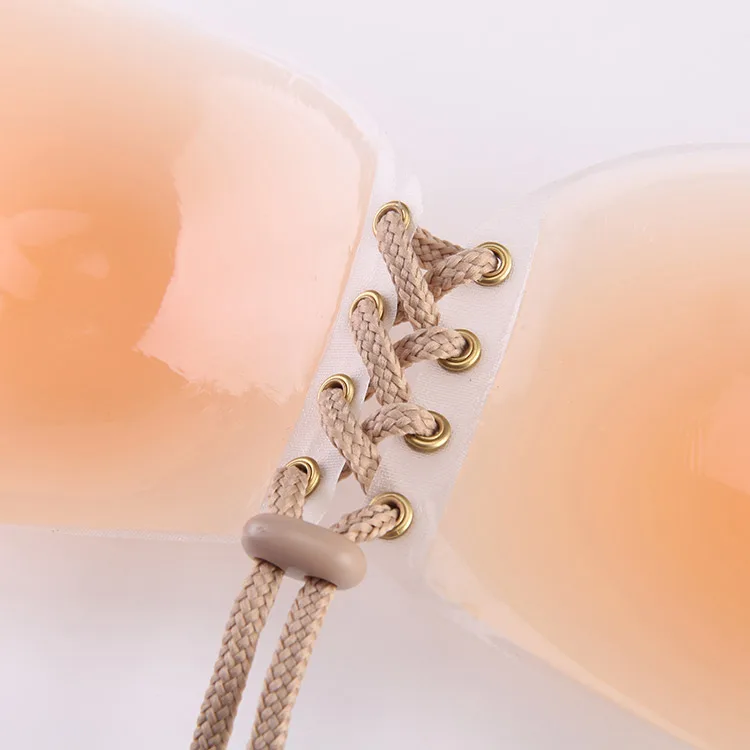 Fashion Strapless Backless Bra Sexy Self Adhesive Silicone Push Up Bra