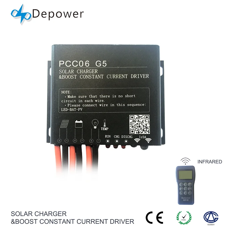 Battery Intelligent 12V/24V Solar Street Led Light PWM Charge Controller