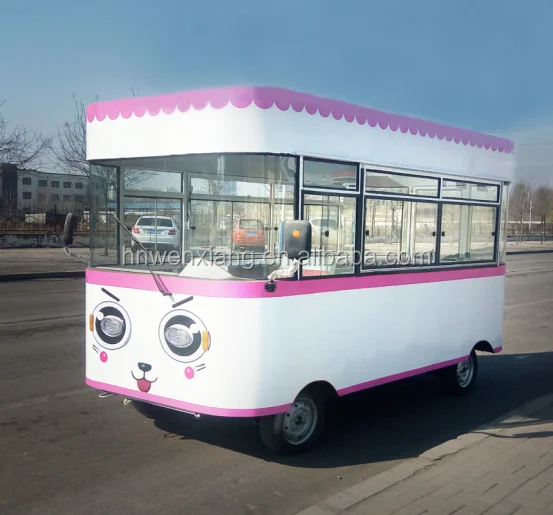 Alibaba new style hot dog fast food trailer , ice cream cart, electric mobile food trucks
