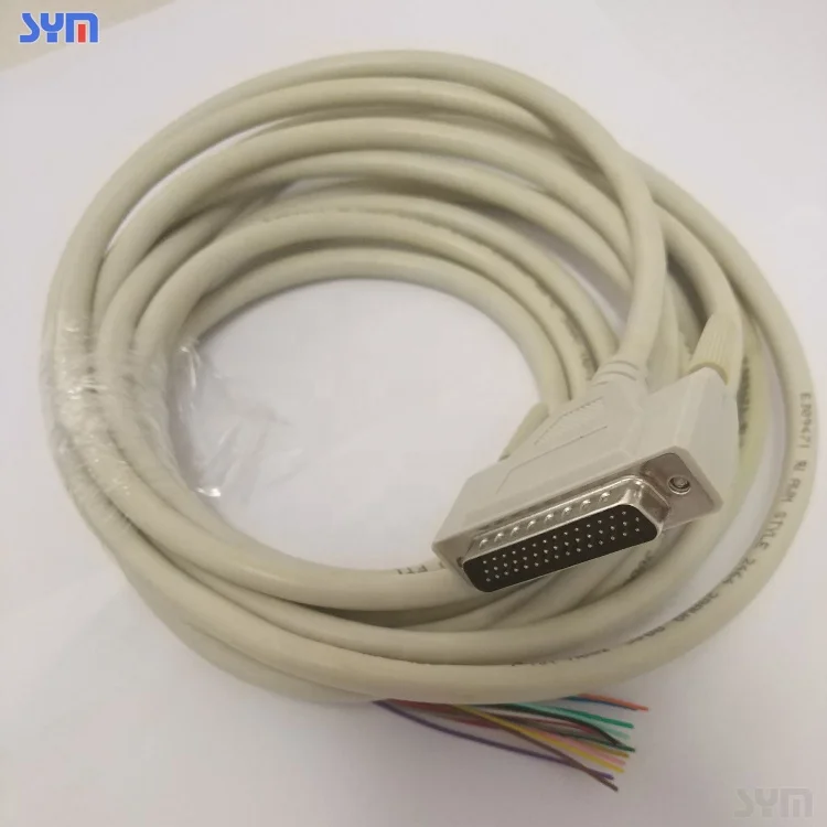 AWM 2464 26 28 AWG cable D SUB DB 44PIN male to d-sub connector customized cable assembly