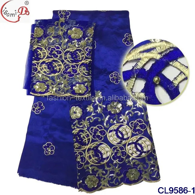 2020 African Lace Fabrics Nigerian Embroidery Sequin George Wrappers ...