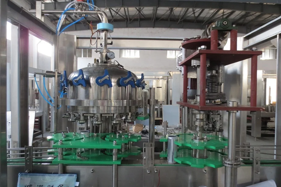 Full automatic carbonated drinks soft soda craft beer aluminum tin Can filling machine equipment