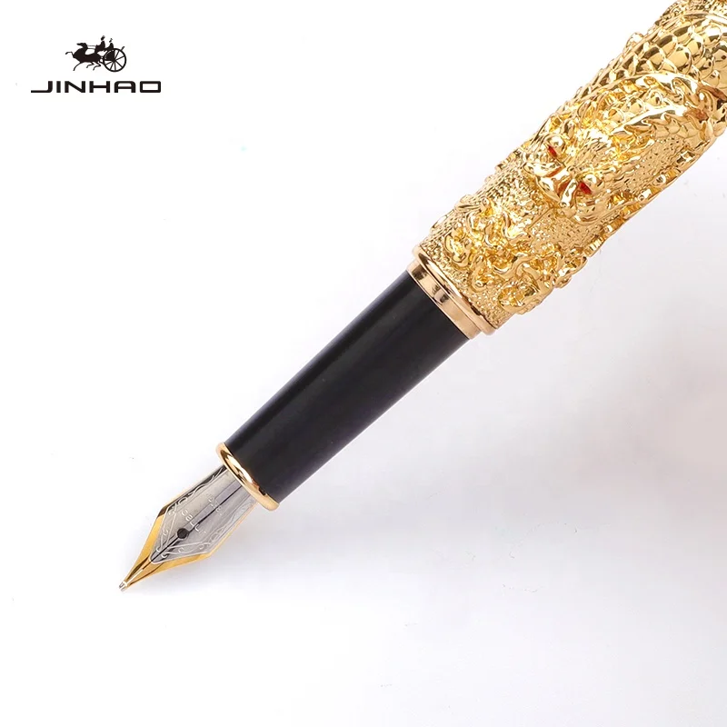 Jinhao  Dragon series9991 Luxury Business Gift  Promotional Metal Fountain Pen