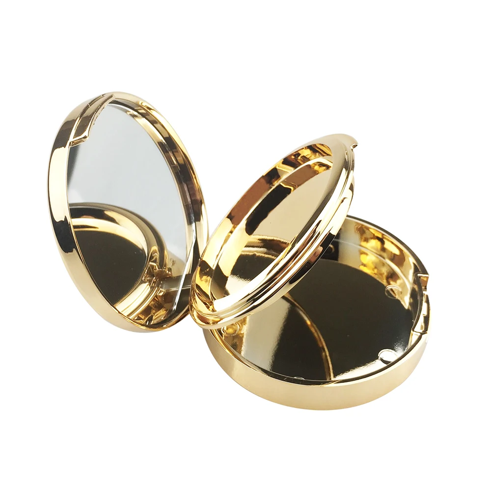 Customized 15g 0.5oz Empty Luxurious Gold Foundation Make-up Powder Container Air Cushion Puff Case