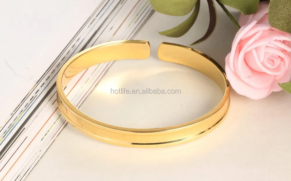 blank cuff bracelets wholesale joyeria acero gold plated plain metal cuff bracelet