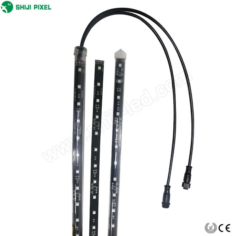 Led Pixel Light Decorative Tube 360 Degree Meteor Dmx 3d Vertical Digital Rgb Led Tube Light