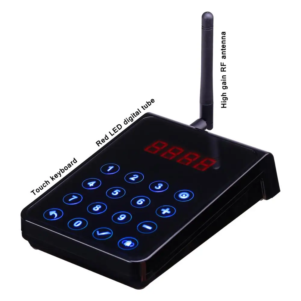BYHUBYENG Alphanumeric Paging System 1 Pcs Keypad And 30 Pcs Pager FM Technology Factory Outlet 3000m Long Range Pager System