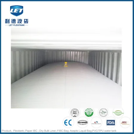 LET food grade and 24000 liter liquid container flexitank for transport