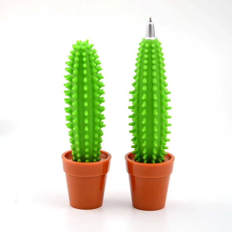 Japanese And Korean Creative Stationery Cactus Bonsai Ballpoint Pen Cute Fashion Office Supplies Desk Pen