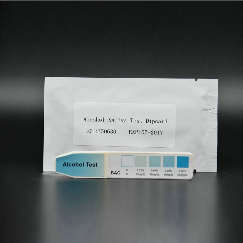 CE  ISO manufacture  factory  price  factory  supply low  price Home or Work One Step Rapid Alcohol Screening Test