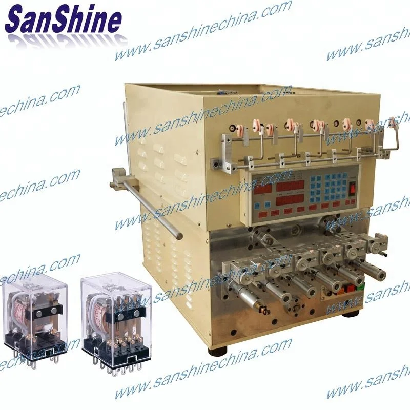 Six spindles automatic fine wire 60Hz lamination transformator skein winding machine