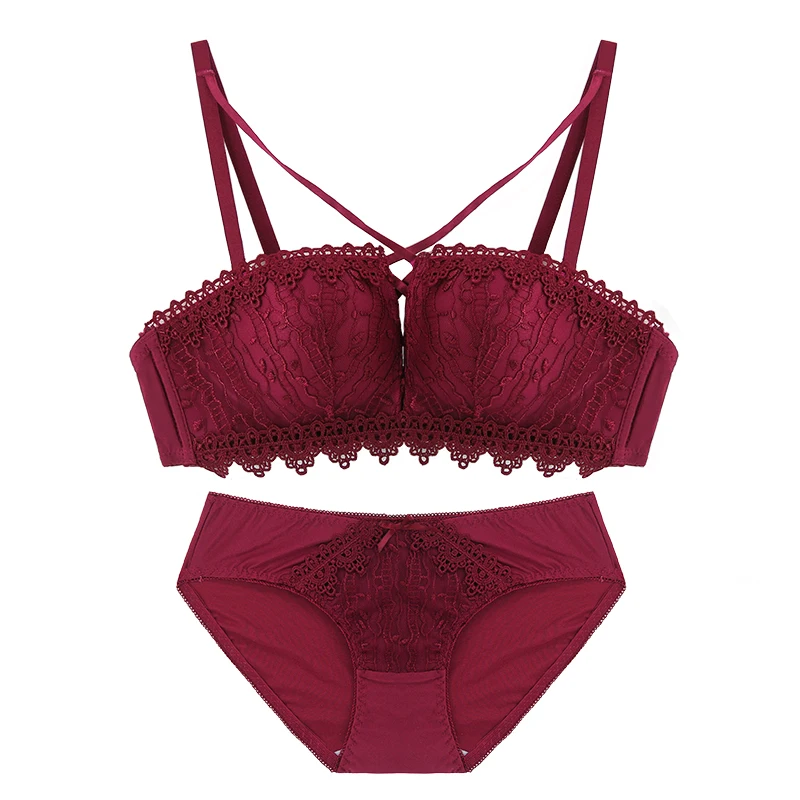 Half cup hot ladies bra designs sexy net bra fancy bra panty underwear set