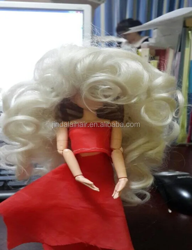 hair for dolls Mohair for baby doll wigs making fluffy and soft