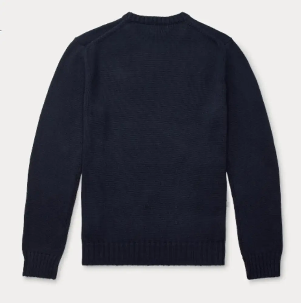 The latest OEM classic American flag sweater for men O-neck slim fitting custom new design sweater from Chinese supplier