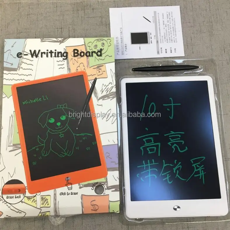 10inches LCD Writing Tablet, LCD Electronic Writing Board Digital Handwriting Pads Drawing Boards with Stylus
