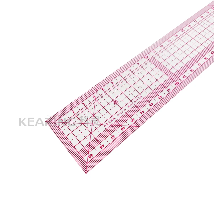 Kearing Durable Fashion Design Grading Ruler 50cm Pattern Making Ruler # 8003 for Sewn Tailors