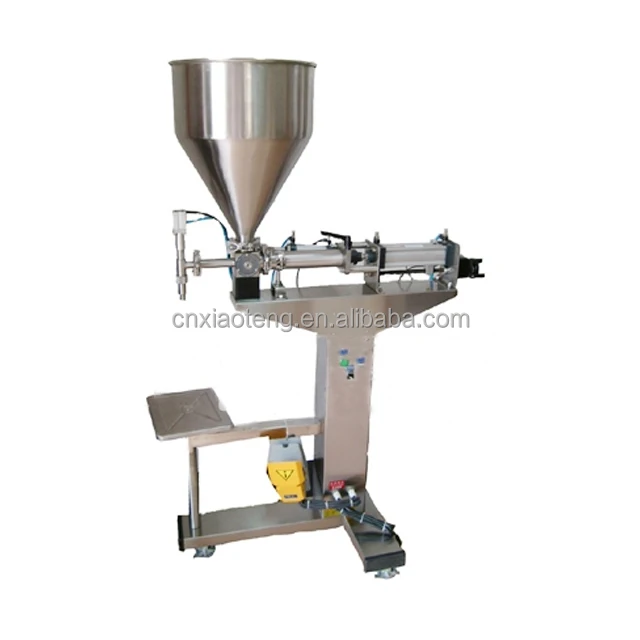semi auto filling machine for liquid and paste material