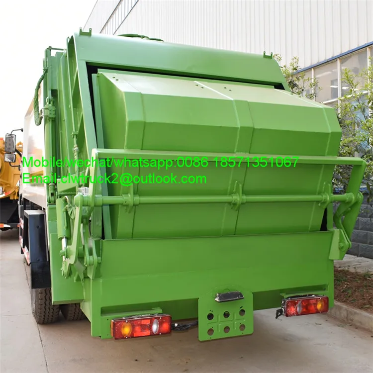 DongFeng 15m3 hydraulic arm garbage compactor truck capacity
