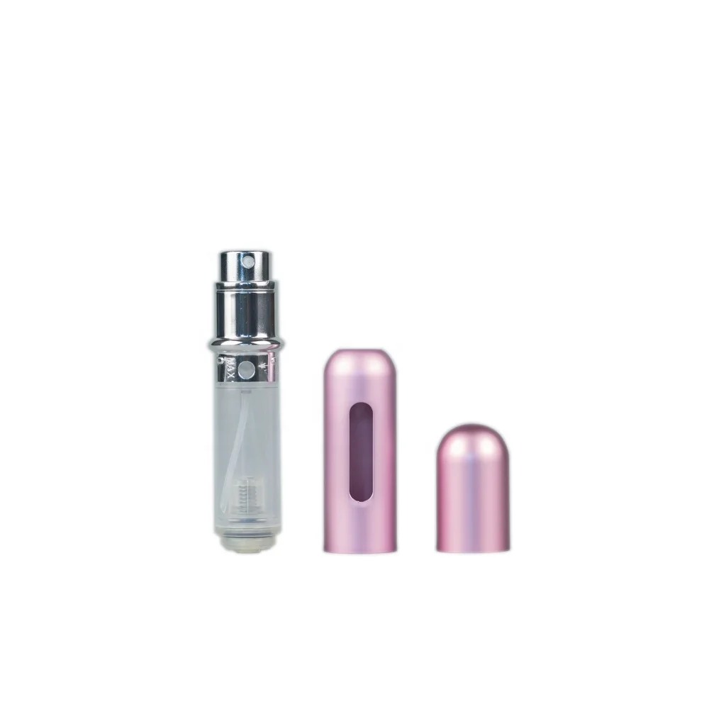 5ml round shape aluminium refillable perfume atomizer