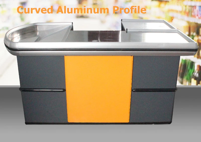 Retail Supermarket Cash Counter Table Dimensions Checkout Counter Cashier Desk
