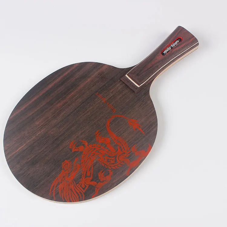 Professional Ebenholz  Pure Wood Table Tennis Racket  Blade  At Factory Price