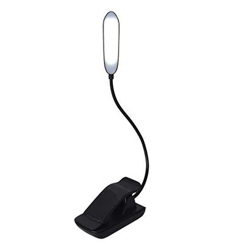 OEM Clip on Reading Light 3000K-6500K Adjustable Color Temperature Up to 33 Hours of Continuous Light Rechargeable Book Light