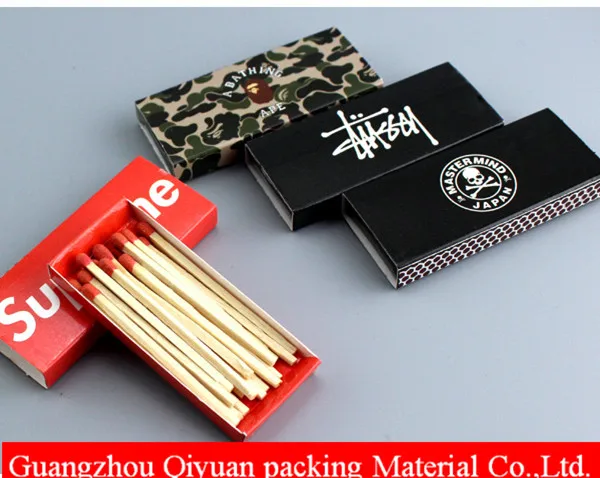Small Plain Craft Paper Empty matchbook in Bulk Wholesale China Coated Paper, Custom Printing Paper Matches Box With Scratch