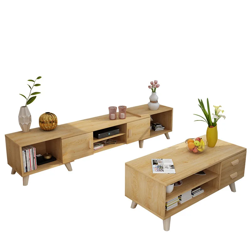 
Table TV Modern Coffee Table And TV Stand Set 