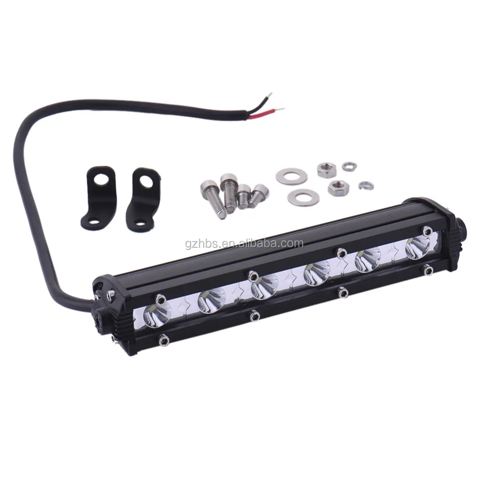 HAIZG  18W mini single row LED light bar spot/flood beam offroad led head lamp