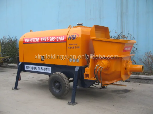 2017China hot sale S tube valve small electric portable concrete pump for fine stone with delivery pump