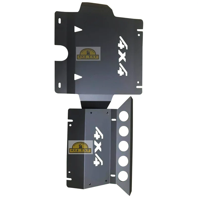 2pcs skid plate under front bumper guard Engine protector steel panel shield for Toyota Hilux Vigo 2005 - 2014