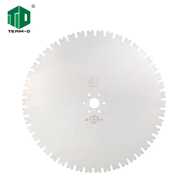 circular diamond wall saw blade cutting reinforced concrete
