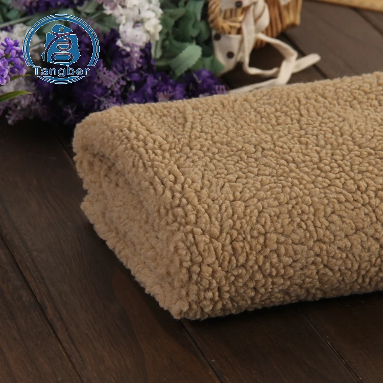 2022 Tecido подстежка на искусственном меху, 300gsm, 100% полиэстер меланж грубой рассчитывать трикотажные флис ткань подстежка на искусственном меху