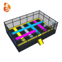Customized jumpsport fitness trampoline park indoor rectangular rectangular trampoline