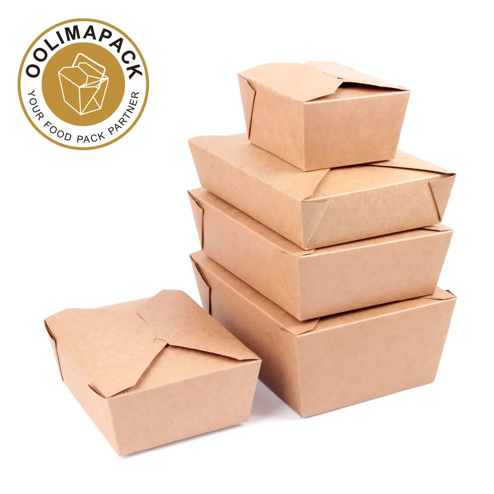 Recycle paper lunch box,Kraft take away box,deli container