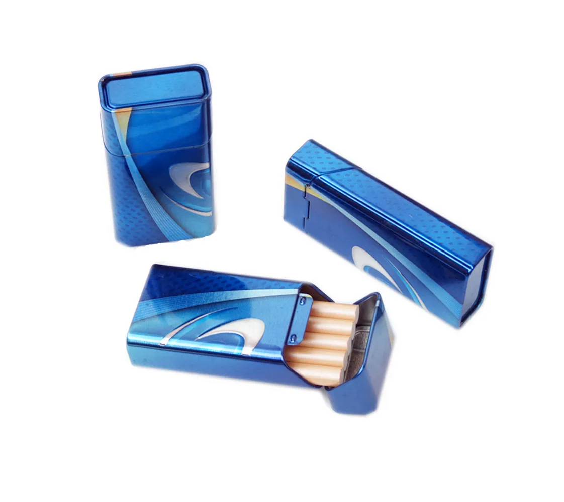 Rectangular Custom Metal Small Attractive Cigarette Tin box packaging tin case