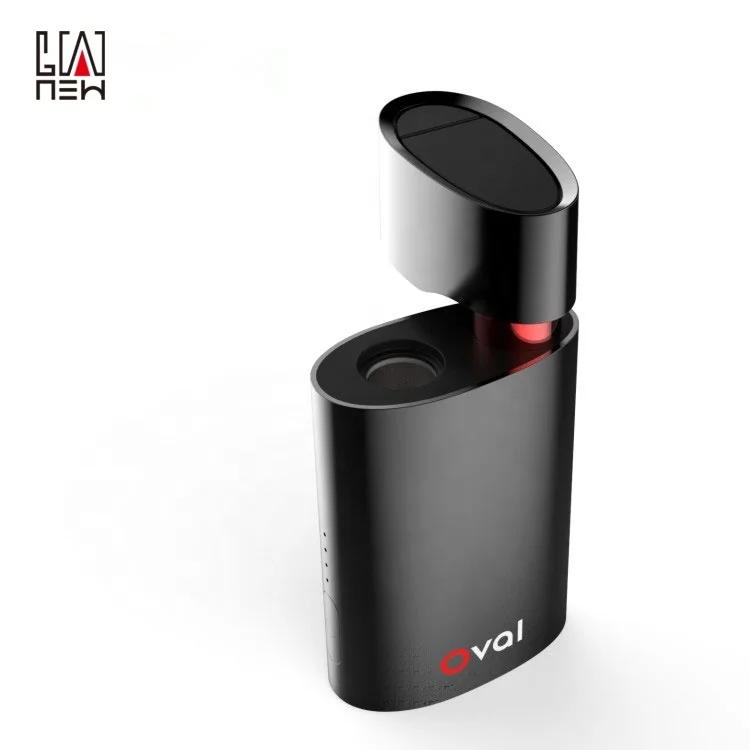 
2019 latest OVAL dry herb vaporizer with storage at the bottom full convection heating technology 