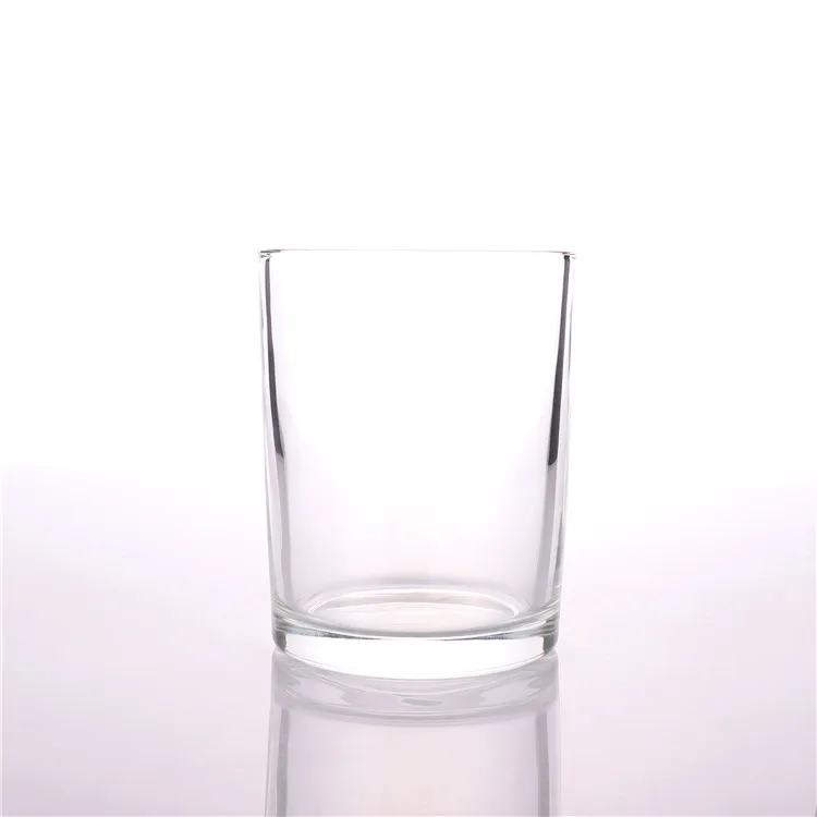 Роскошный круглый прозрачный контейнер BOYE для свечей большого размера, 16 унций, 17 унций, пустые стеклянные банки для изготовления свечей