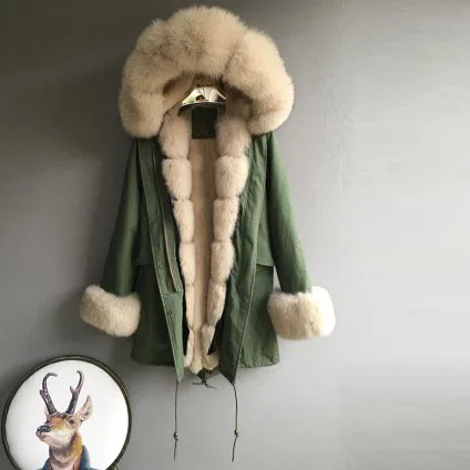 
Custom Warm New Style Parka Fur Jacket for Women 