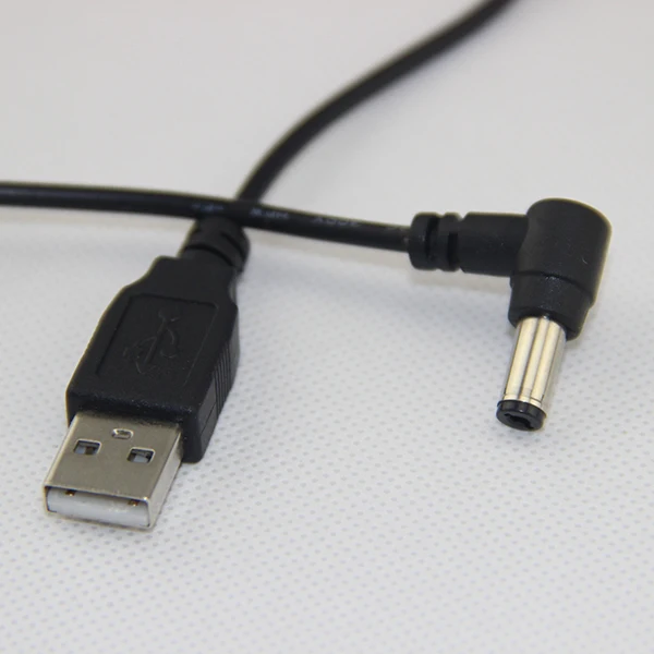 Двухпроводной USB-кабель с разъемом постоянного тока для зарядного