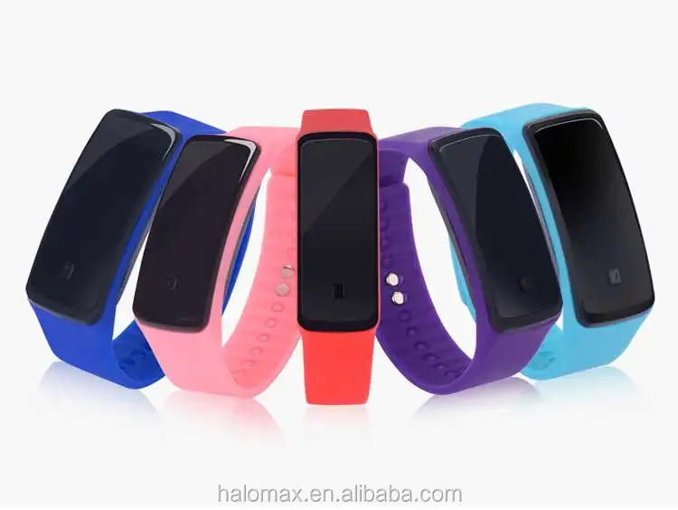 
Bracelet jelly silicone LED watch bracelet creative touch screen 2 generation sunglasses children electronic 2020 watch 