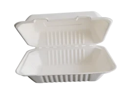 Eco-Friendly biodegradable disposable sugarcane bagasse tableware plates bowls boxes cups