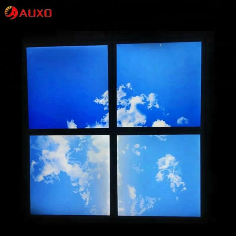 
Meeting room 603x603 38w led blue sky recessed suspended panel light 