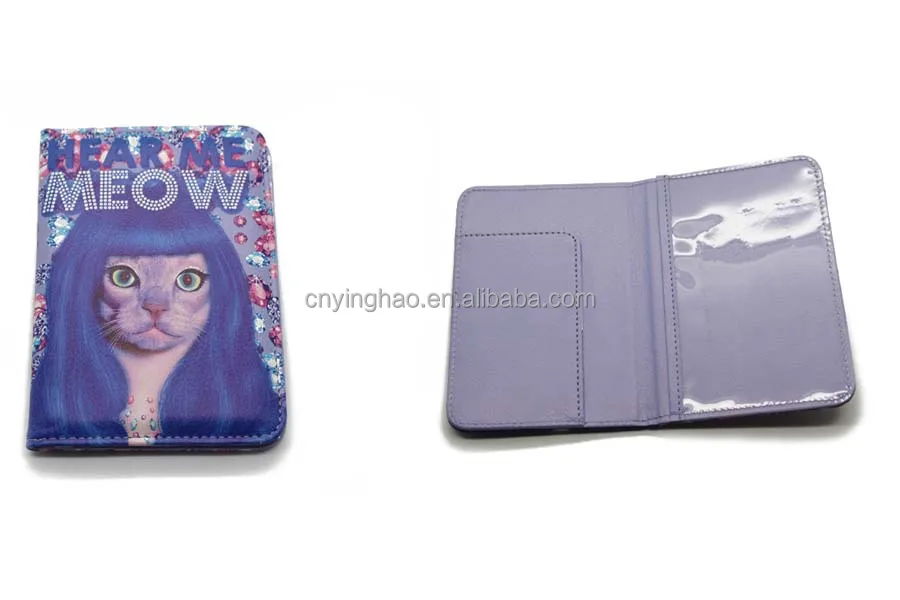 Пользовательские печать pu / pvc кожи обложка для паспорта. Wholasale дешевые печать pu / pvc кожи обложка для паспорта