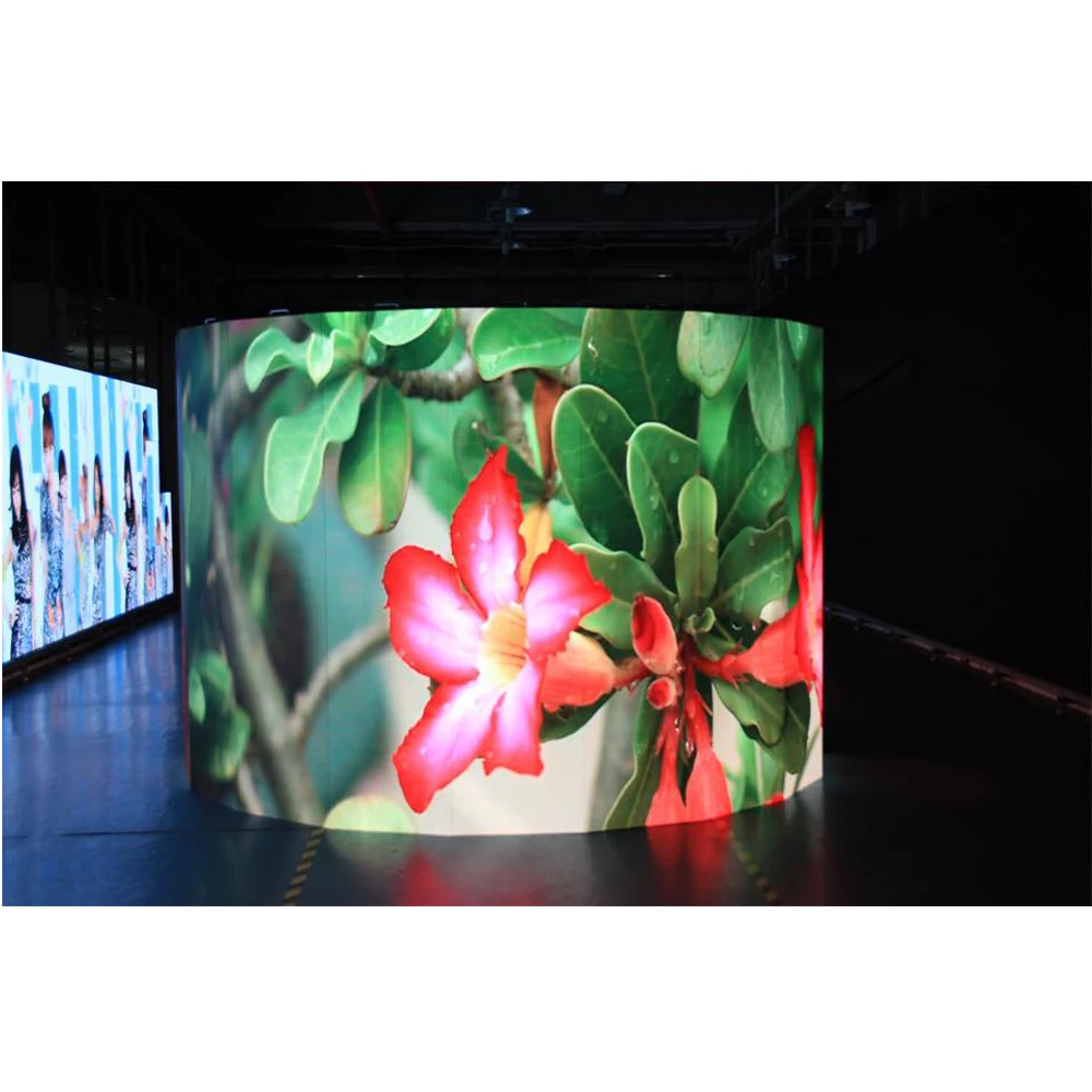 RGX 360 degree curve round Indoor P4 Cylinder Column led display circular screen