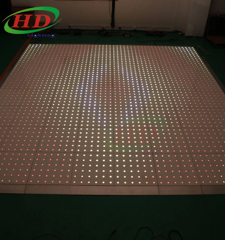 RGB LED Dance Floor , portable led dance floors for sale