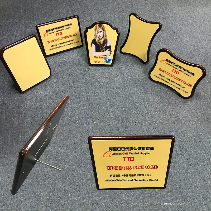 
sublimation blank wooden Plaque Trophy For heat press machine printing 